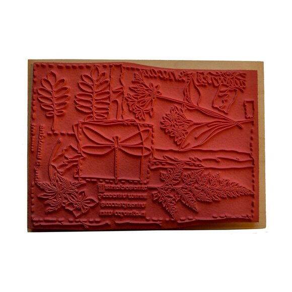 Floral Collage Rubber Stamp By Stamps Happen Inc. - The Tapestry Studio Collecti - Picture 2 of 6